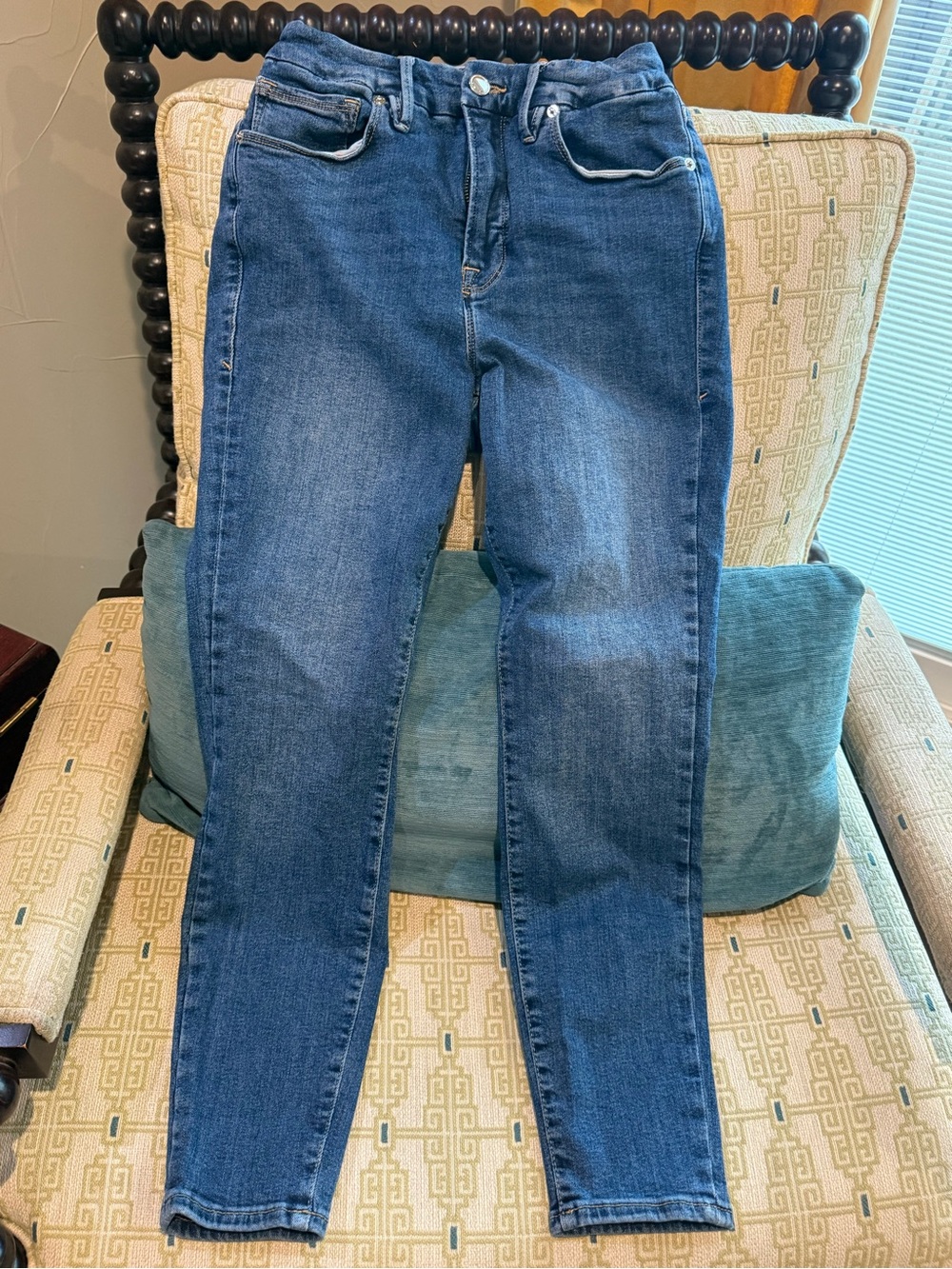 Good American Dark Blue High-Rise Skinny Jeans